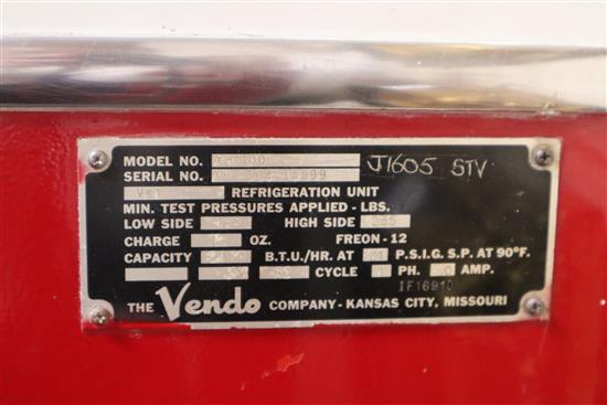 A 1950s Vendo Coca Cola bottle vending machine W.162cm